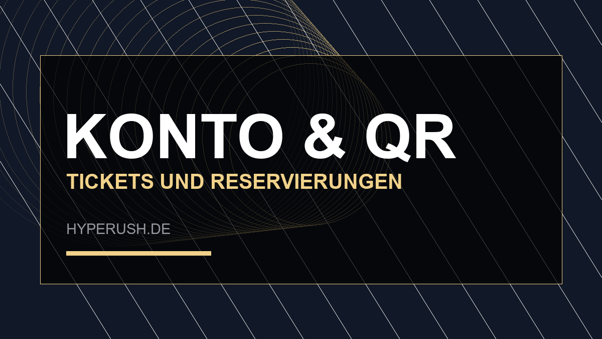 Tickets, Reservierungen und QR-Codes im Konto